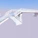 3d модель Пішохідний міст – превью
