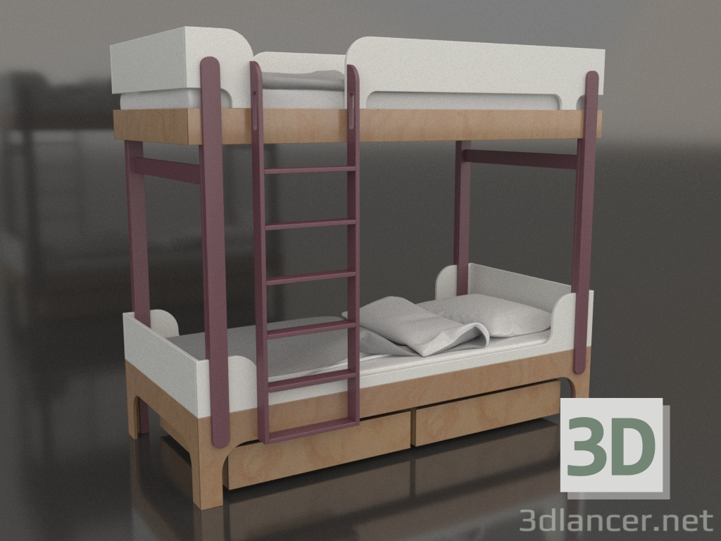 3d модель Кровать двухъярусная TUNE J (UXTJA2) – превью