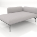 3d model Chaise longue 125 with armrest 85 on the left (001) - preview