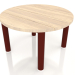3d model Coffee table D 60 (Wine red, Iroko wood) - preview