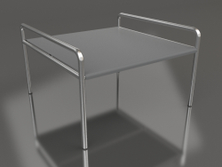 Tavolino 76 con piano in alluminio (Antracite)