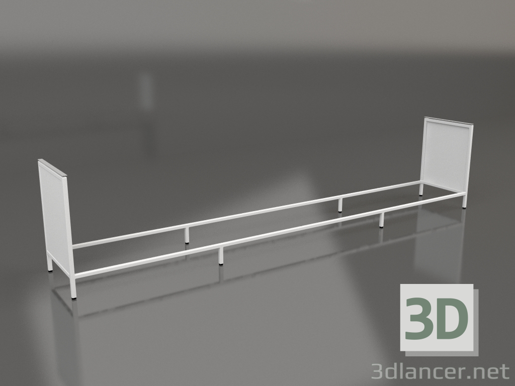 3D Modell Insel V1 (Wand) auf 60 Rahmen 7 (grau) - Vorschau