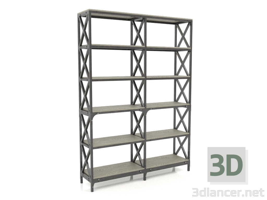 3d model Estante (2 secciones) - vista previa