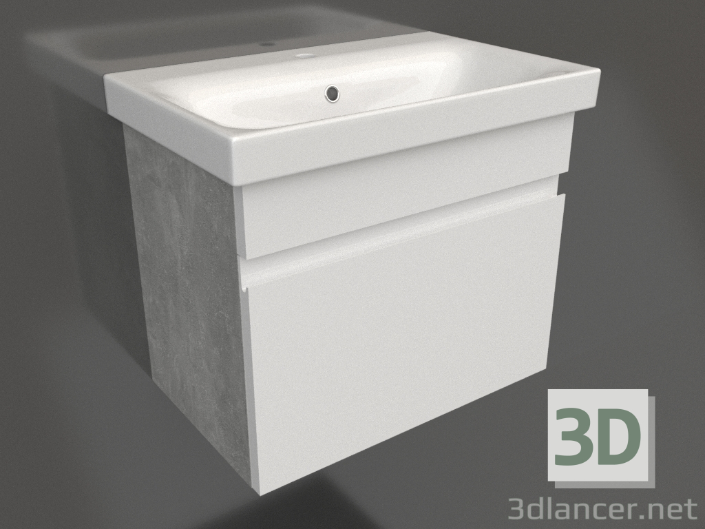 3D modeli Asma dolap 60 cm (SRT0106BS) - önizleme