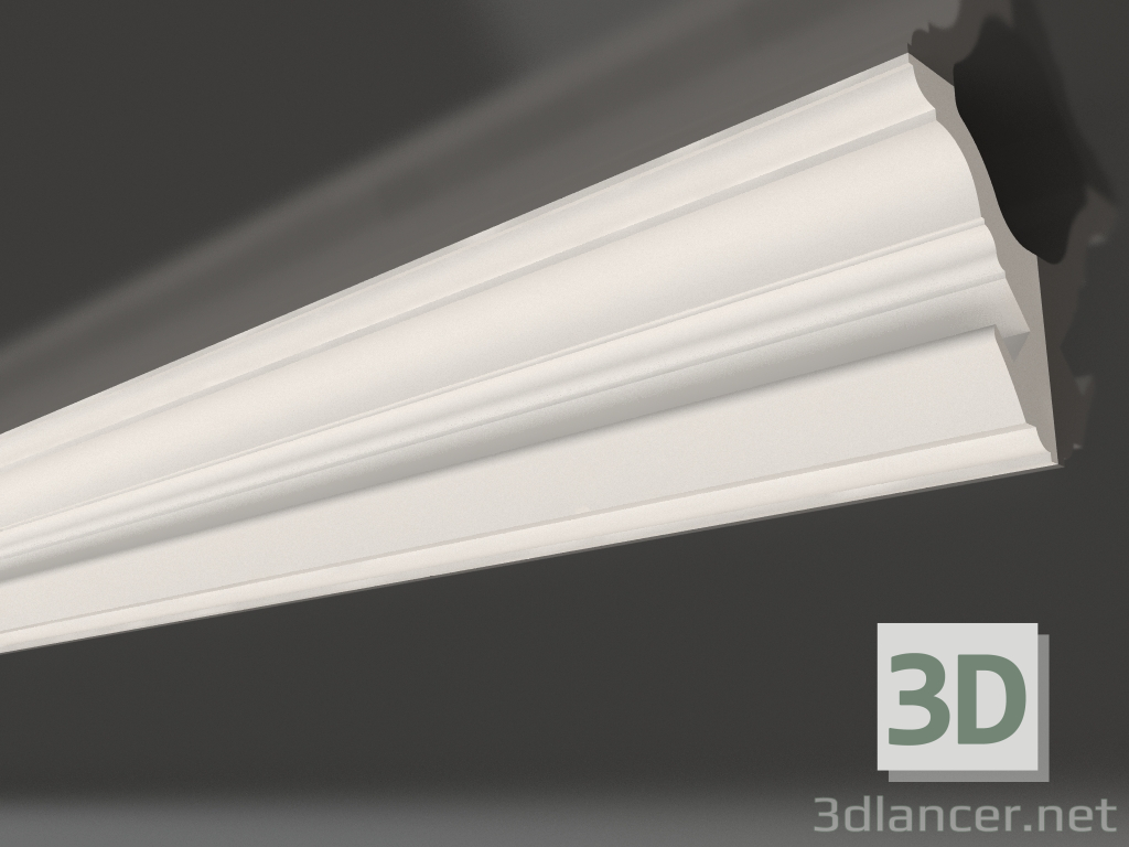 Modelo 3d Cornija de teto de gesso com iluminação KGC 039 4 (100x67) - preview