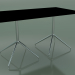 3d model Rectangular table with a double base 5737 (H 72.5 - 79x139 cm, Black, LU1) - preview