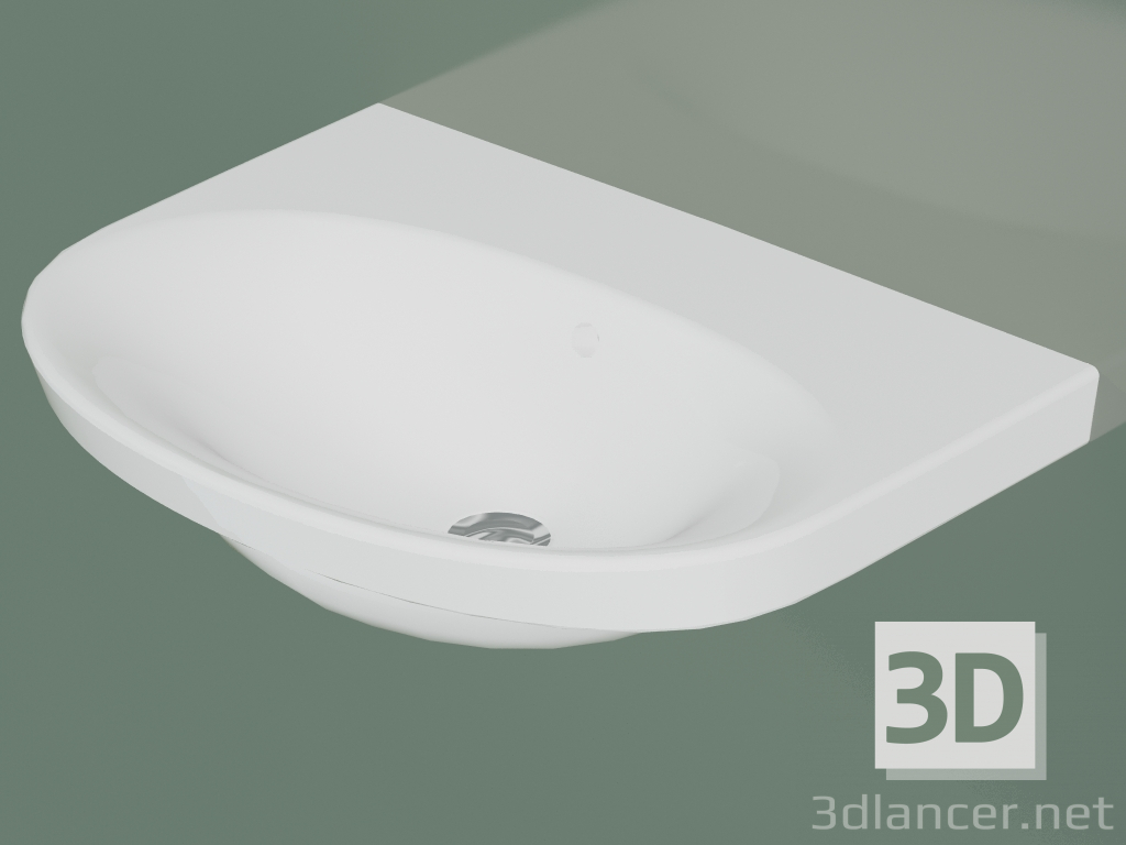 modello 3D Lavabo bagno Nautic 5560 (55609901, 60 cm) - anteprima