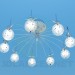 3d model Lámpara Chandelier con esferas de luz - vista previa
