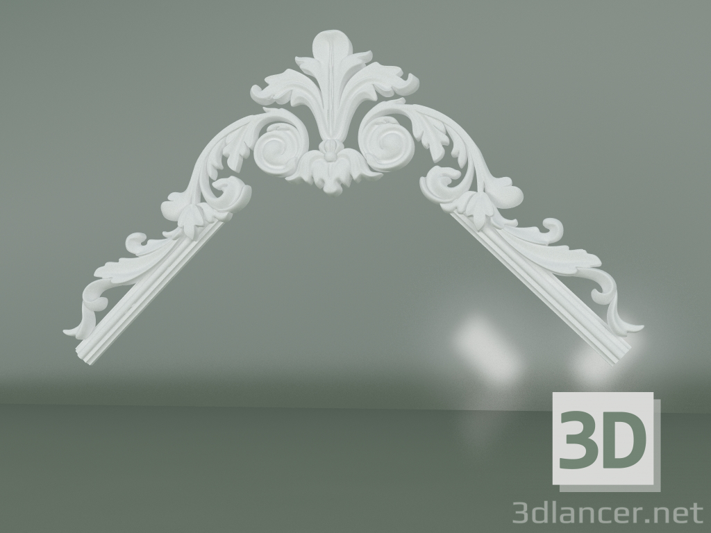 modello 3D Elemento decorativo in stucco ED078 - anteprima