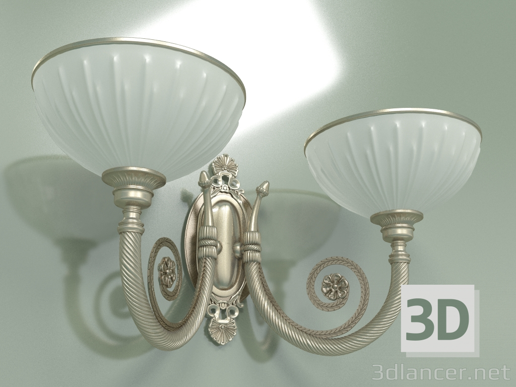 modello 3D Lampada da parete Bibione BIB-K-2 (P) - anteprima