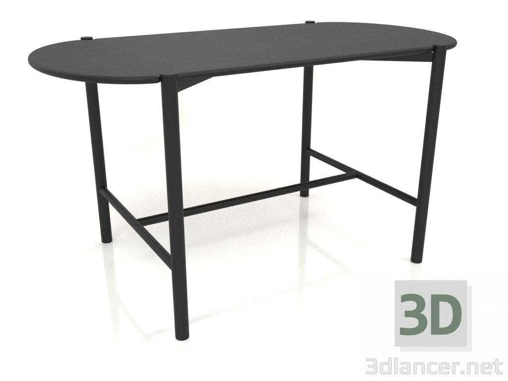 3D modeli Yemek masası DT 08 (1400x740x754, ahşap siyah) - önizleme