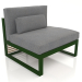 3D Modell Modulares Sofa, Abschnitt 3, hohe Rückenlehne (Flaschengrün) - Vorschau