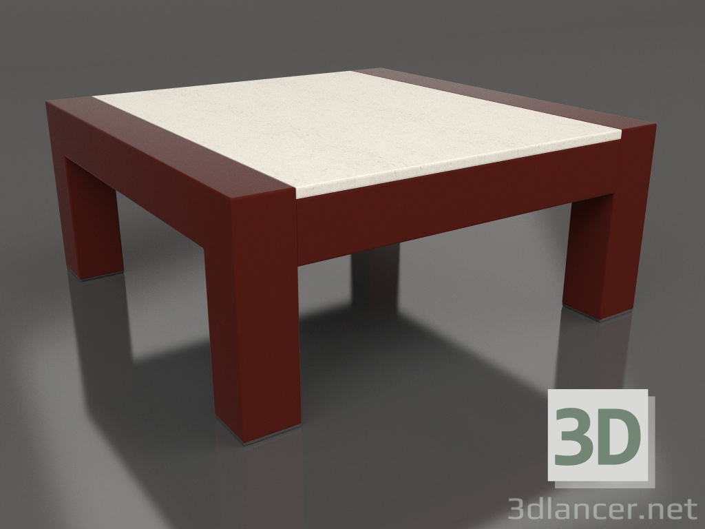 3d model Side table (Wine red, DEKTON Danae) - preview