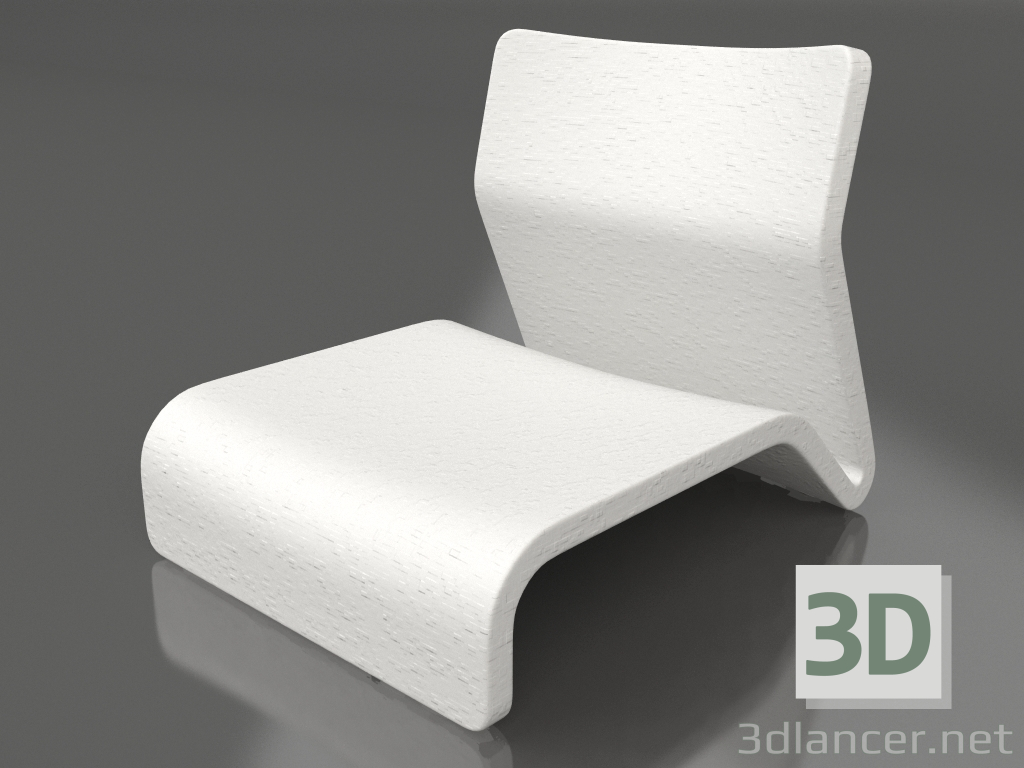 Modelo 3d Cadeira club (cinza) - preview