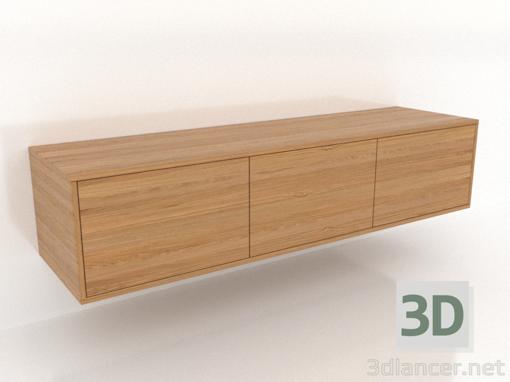 modèle 3D Meuble TV 2 1500 mm (chêne naturel) - preview modèle 3D Meuble TV 2 1500 mm (chêne naturel) - preview