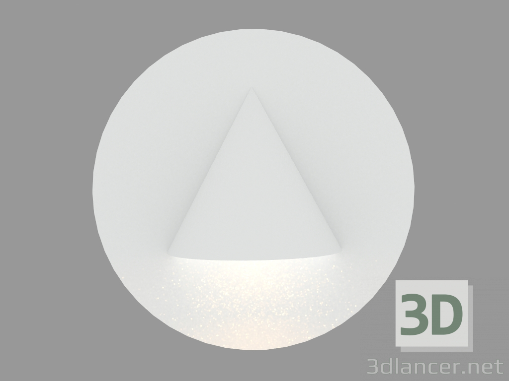 3D modeli Gömme duvar lambası MINIDIAPASON ROUND (S4563W) - önizleme