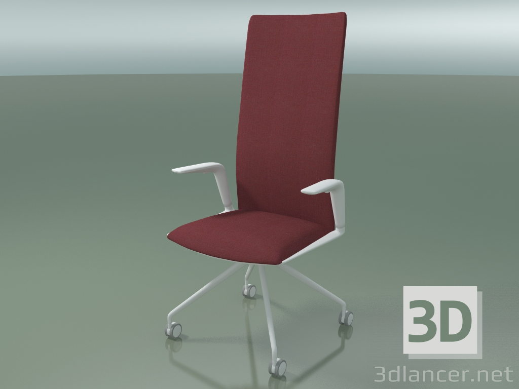3D Modell Stuhl 4837 (4 Rollen, mit Polsterstoff, V12) - Vorschau