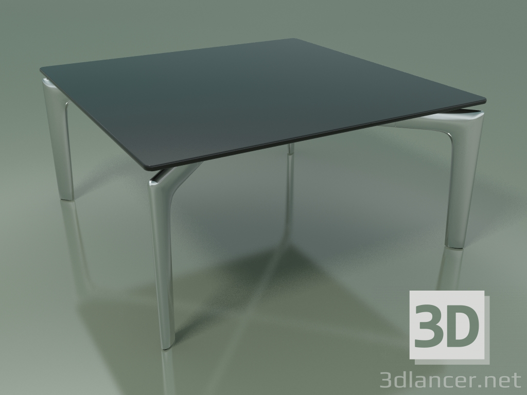 3d model Square table 6712 (H 28.5 - 60x60 cm, Smoked glass, LU1) - preview