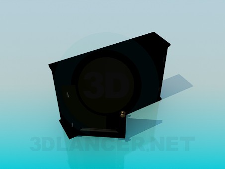 3d model Chest of drawers for two sections - preview 3d model Chest of drawers for two sections - preview