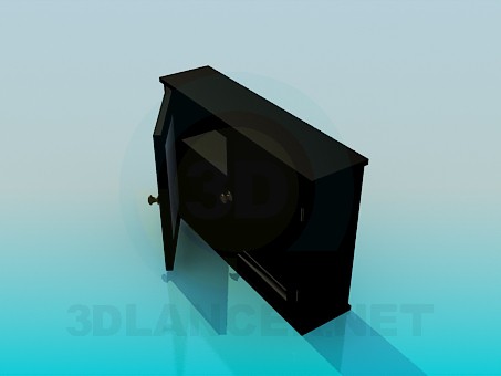 3d model Chest of drawers for two sections - preview 3d model Chest of drawers for two sections - preview