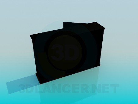 3d model Chest of drawers for two sections - preview 3d model Chest of drawers for two sections - preview
