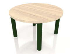 कॉफ़ी टेबल डी 60 (बोतल हरा, इरोको लकड़ी)