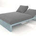 3d модель Кровать для отдыха 140 (Blue grey) – превью