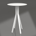 modèle 3D Table de bar (Blanc) - preview