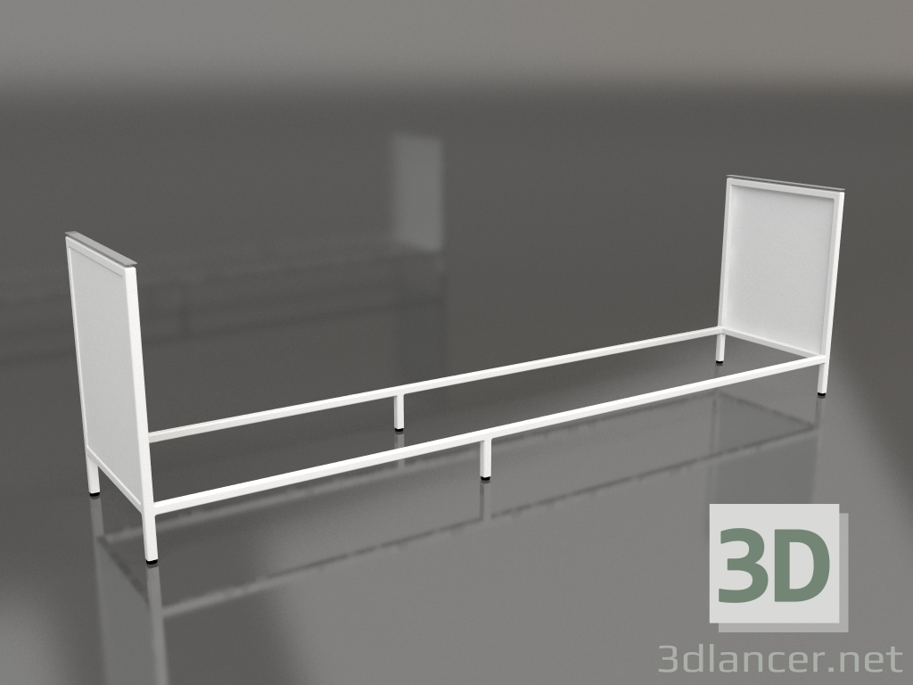3D modeli Island V1 (duvar) 60 çerçeve 5'te (beyaz) - önizleme