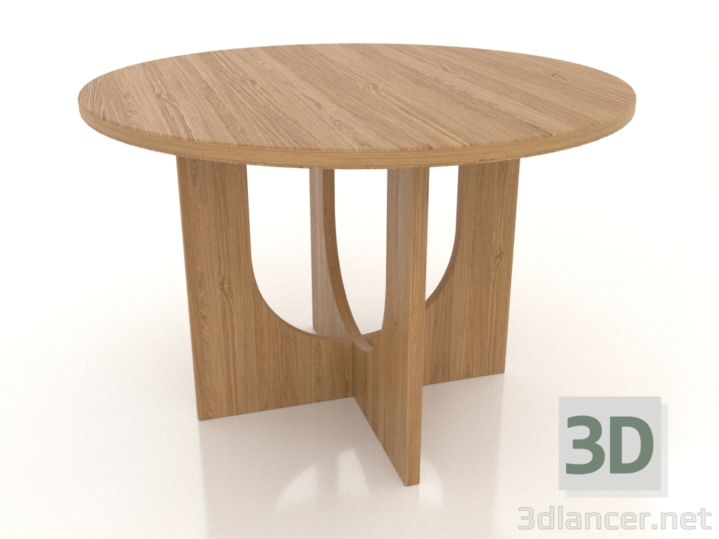 Modelo 3d Mesa baixa (carvalho natural) - preview