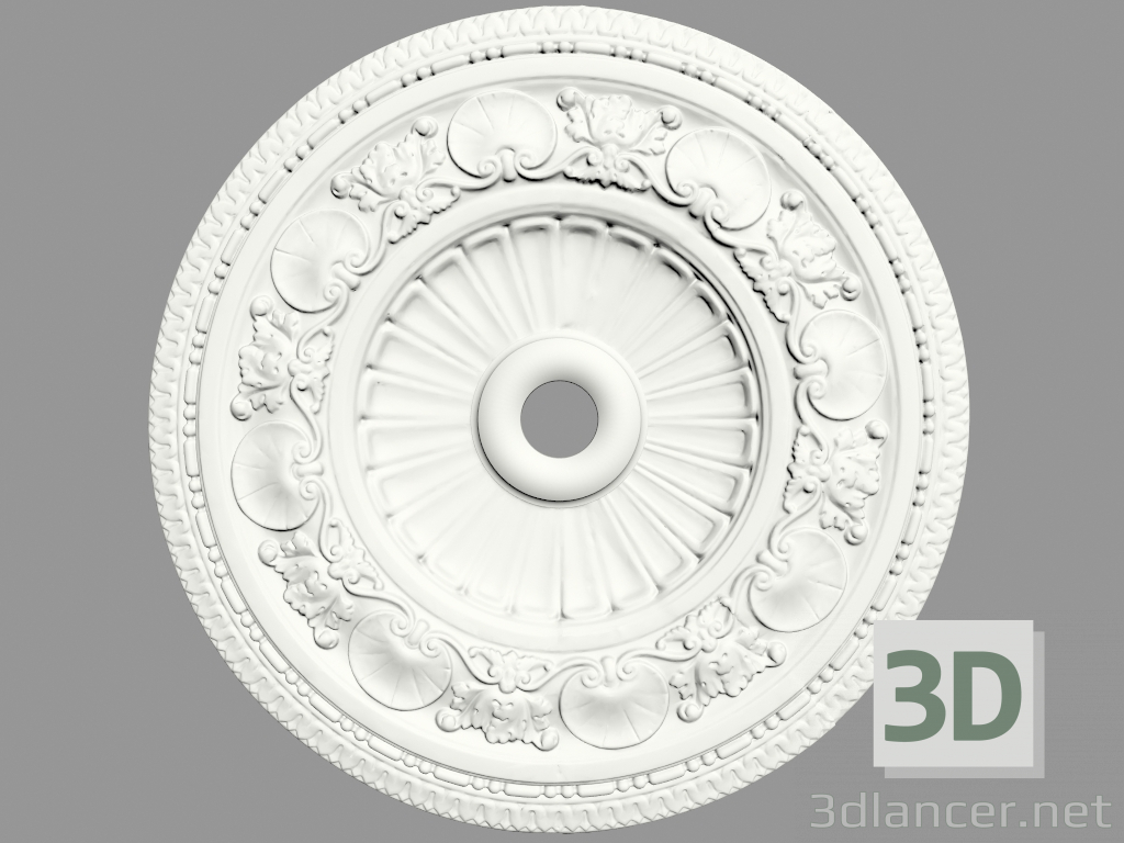 3d model Ceiling outlet (Р141) - preview