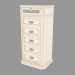 3d model Dresser narrow on 6 boxes (676х1354х500) - preview