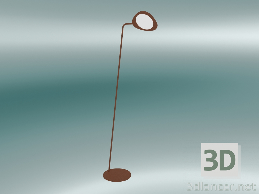 3d model Lámpara de pie Leaf (Copper Brown) - vista previa
