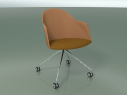 Chair 2233 (4 castors, CRO, PC00004 polypropylene, with cushion)