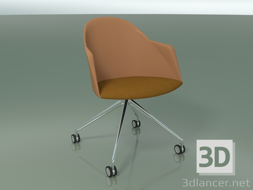 3D Modell Stuhl 2233 (4 Rollen, CRO, PC00004 Polypropylen, mit Kissen) - Vorschau