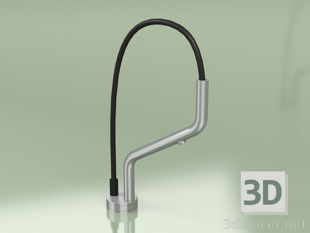 3d модель Смеситель для кухонной мойки со съемным ручным душем и прогрессивным картриджем (405, AS) – превью