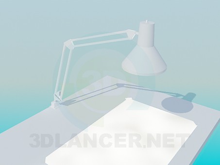 Modelo 3d Tabela para experimentos - preview