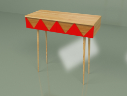 Consola de escritorio Woo (roja)
