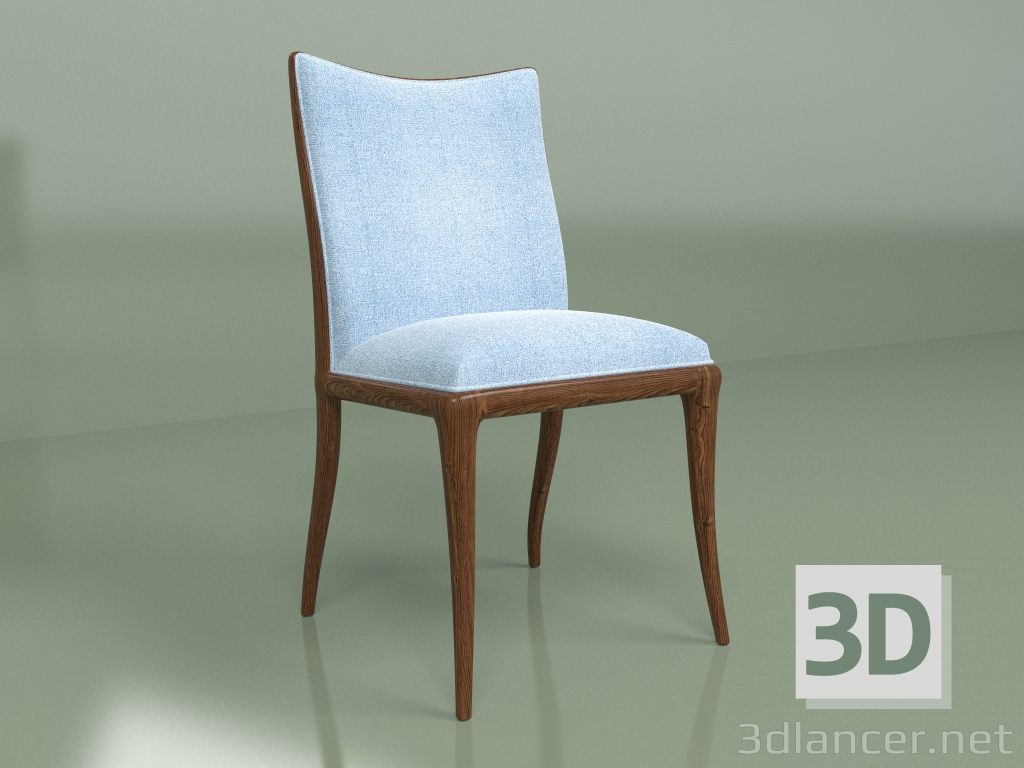 Modelo 3d Cadeira Florence (azul) - preview