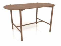 डाइनिंग टेबल डीटी 08 (1400x740x754, लकड़ी की भूरी रोशनी)