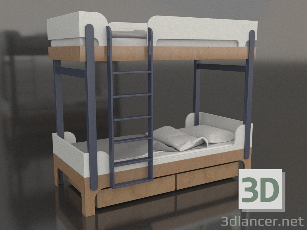 3d модель Кровать двухъярусная TUNE J (UITJA2) – превью