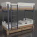 3 डी मॉडल चारपाई बिस्तर ट्यून जे (UITJA2) - पूर्वावलोकन