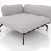 3d model Módulo de sofá de 1,5 plazas de fondo con reposabrazos 85 a la izquierda (revestimiento de cuero en - vista previa