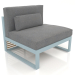 3D Modell Modulares Sofa, Abschnitt 3, hohe Rückenlehne (Blaugrau) - Vorschau
