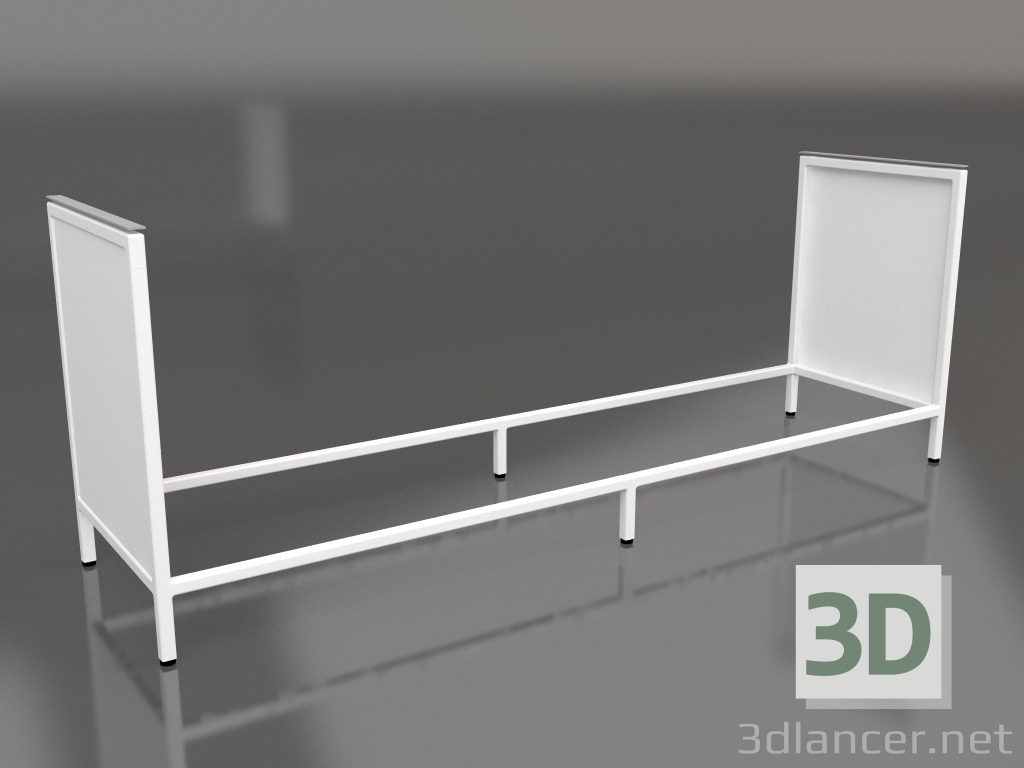 3D modeli Island V1 (duvar), 60 çerçeve 4'te (beyaz) - önizleme