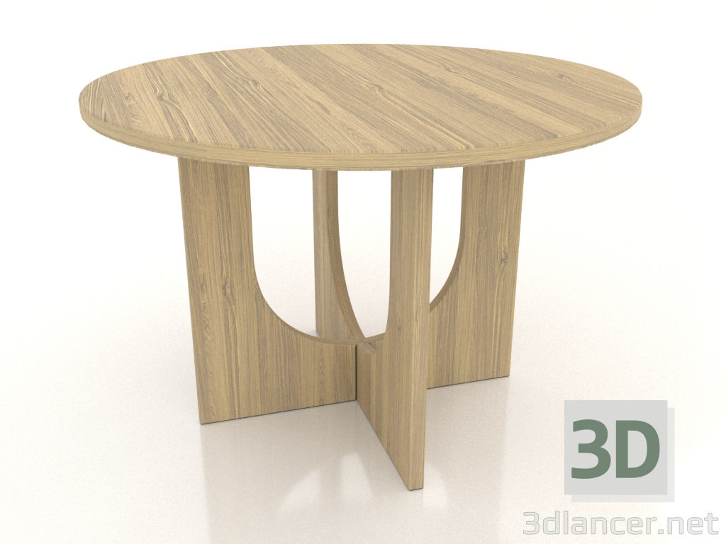 Modelo 3d Mesa baixa (carvalho iluminado) - preview