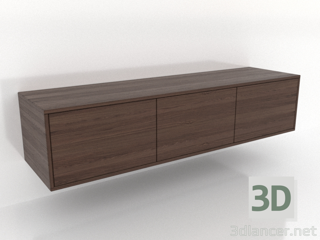 modèle 3D Meuble TV 2 1500 mm (noyer foncé) - preview modèle 3D Meuble TV 2 1500 mm (noyer foncé) - preview