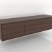 modello 3D Mobile TV 2 1500 mm (noce scuro) - anteprima