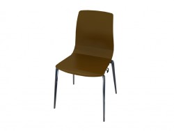 Impilabile sedia senza braccioli fatto di legna
