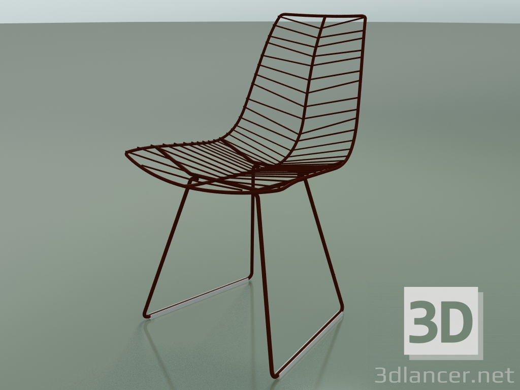 3D Modell Gartenstuhl 1802 (auf einem Schlitten, V34) - Vorschau